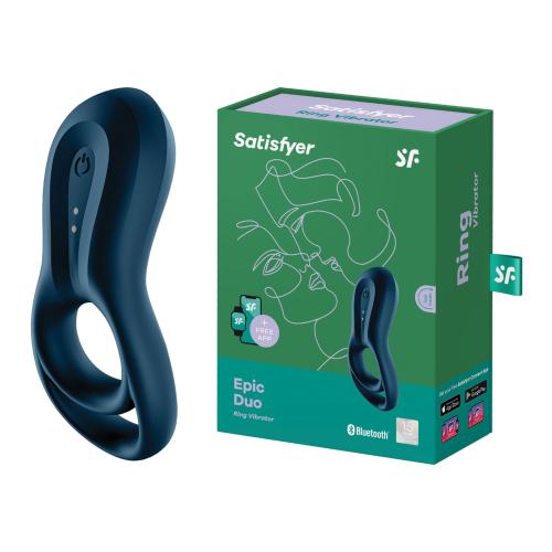 Artikelbild des Artikels “SATISFYER Epic Duo Ring Vibrator dark blue “