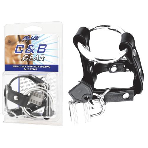 Artikelbild des Artikels “BLUE LINE C&B GEAR Metal Cock Ring With Locking Ball Strap “