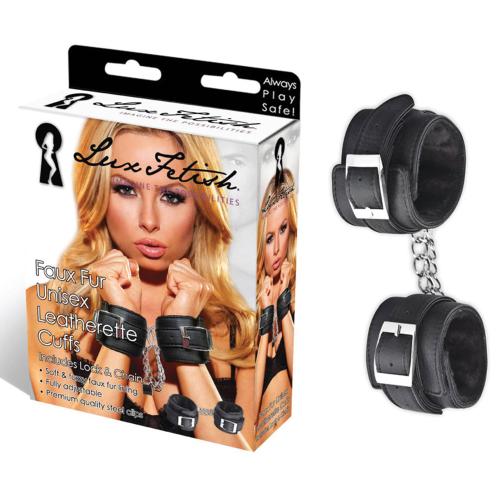 Artikelbild des Artikels “LUX FETISH Faux Fur Unisex Leatherette Cuffs “