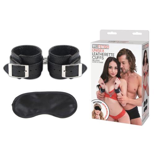 Artikelbild des Artikels “LUX FETISH Unisex Leatherette Cuffs - schwere Qualität “
