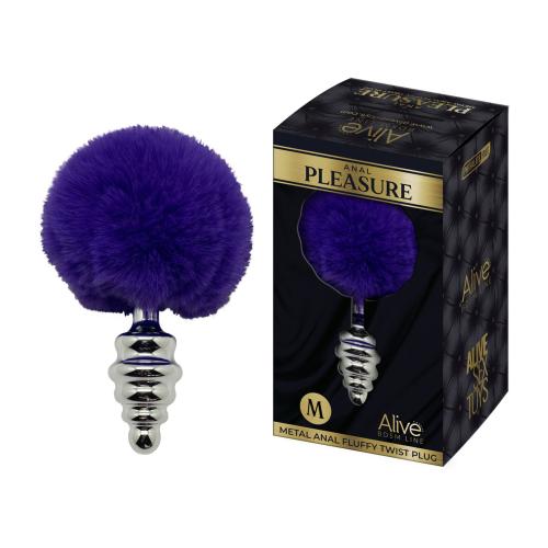 Artikelbild des Artikels “ALIVE Metal Anal Fluffly Twist Plug M Dark Purple “