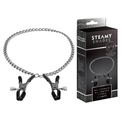 Artikelbild des Artikels “STEAMY SHADES Adjustable Alligator Nipple Clamps “