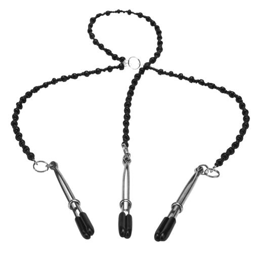 Artikelbild des Artikels “STEAMY SHADES Y-Style Deluxe Beaded Nipple Clamps “