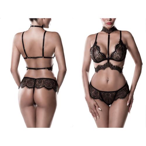 Artikelbild des Artikels “GREY VELVET 2-teiliges Sexy Neckholder BH Set S “