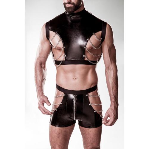 Artikelbild des Artikels “GREY VELVET MEN 2-teiliges Kunstleder Set S-M “