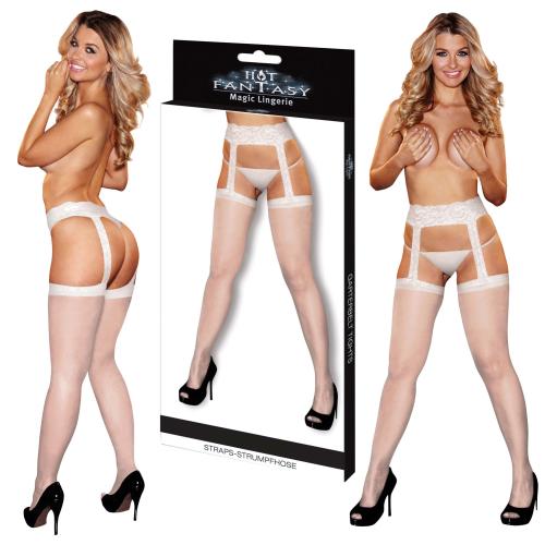 Artikelbild des Artikels “HOT FANTASY Stockings Straps-Strumpfhose weiß “