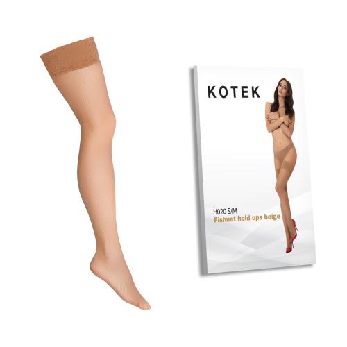 Artikelbild des Artikels “KOTEK Halterlose Strümpfe Fishnet H020 beige S/M “