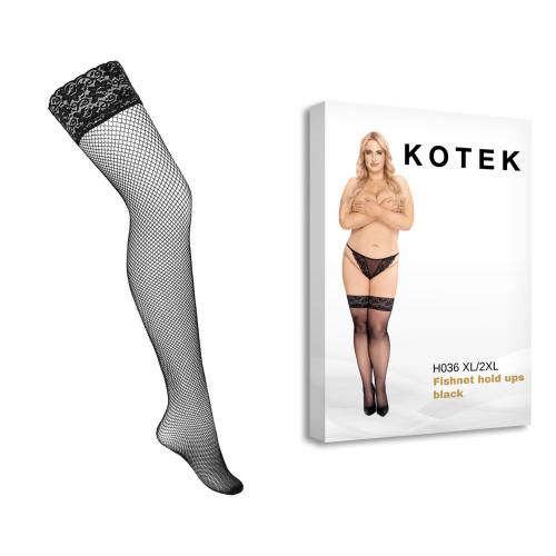 Artikelbild des Artikels “KOTEK Halterlose Strümpfe Fishnet H036 schwarz XL/2XL “