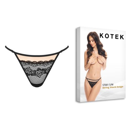 Artikelbild des Artikels “KOTEK String ST001 schwarz-beige S/M “