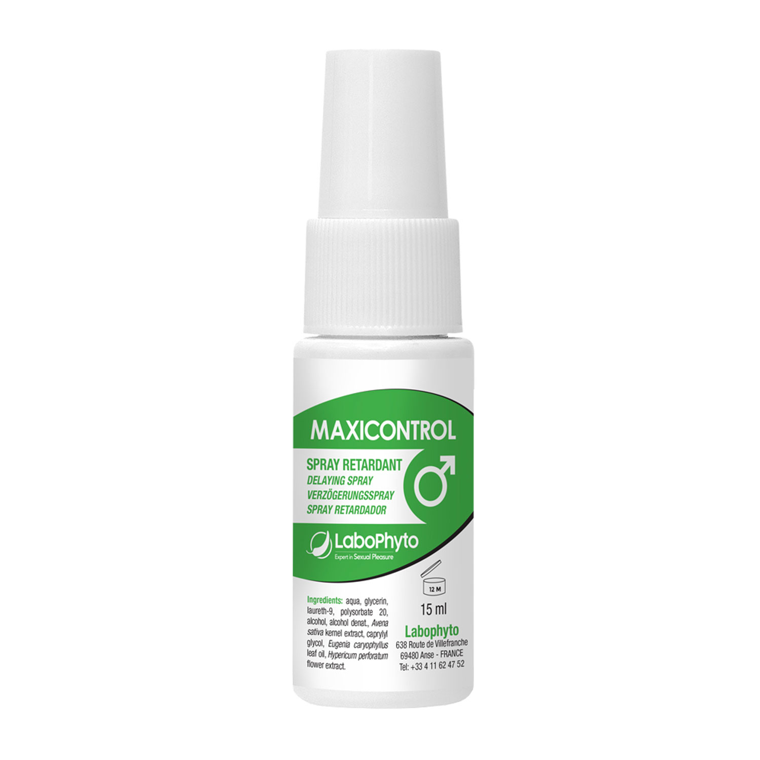  Artikelbild 1 des Artikels “LABOPHYTO Maxi Control Delaying Spray 15ml “
