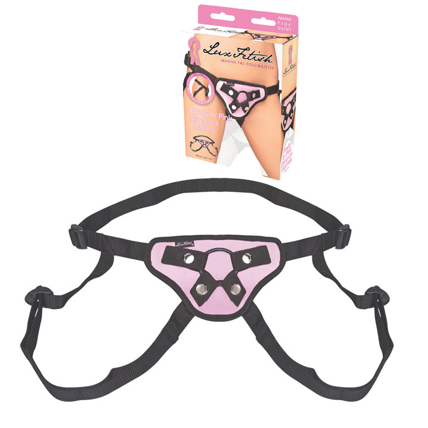  Artikelbild 1 des Artikels “LUX FETISH Pretty In Pink Strap-On Harness “