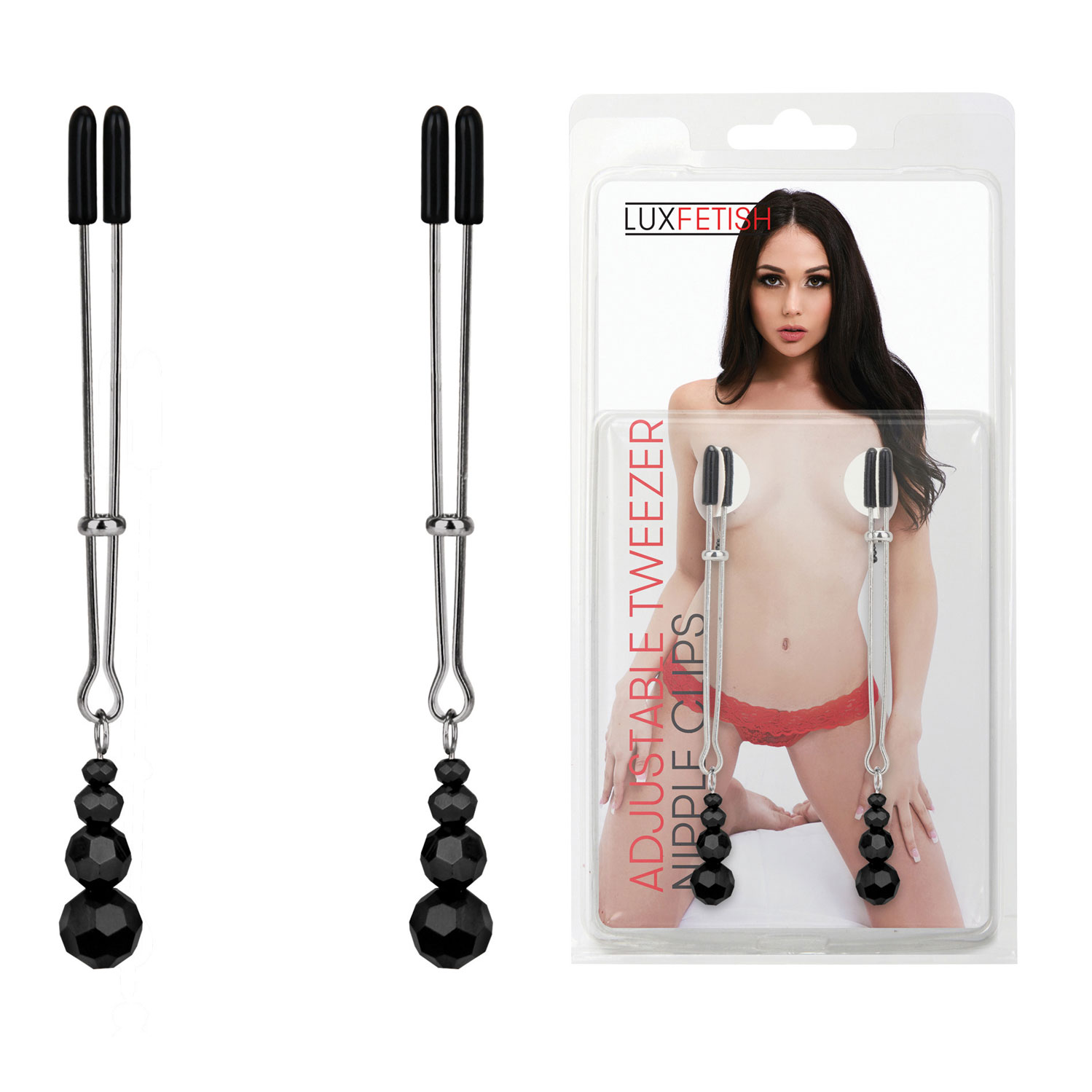  Artikelbild 1 des Artikels “LUX FETISH Adjustable Tweezer Nipple Clips “