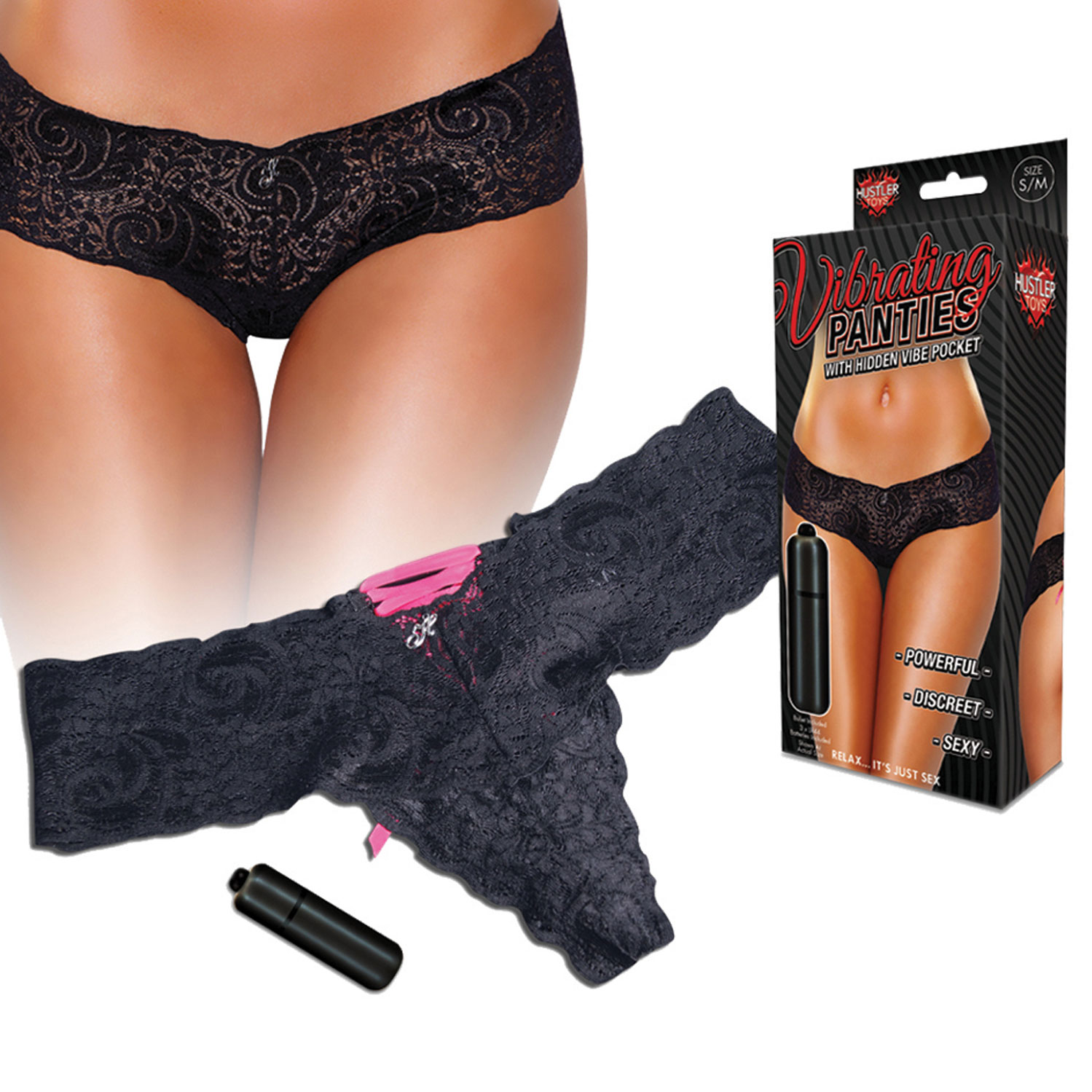 Artikelbild 1 des Artikels “HUSTLER Vibrating Panties black/pink S/M “