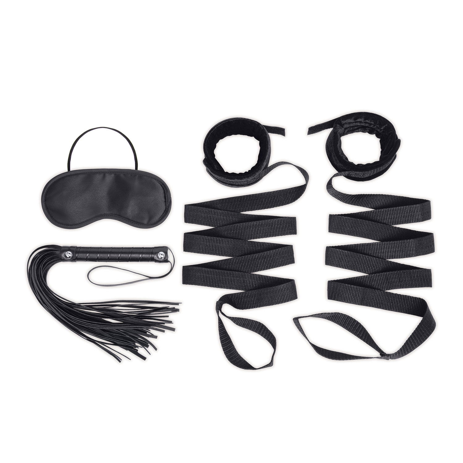  Artikelbild 2 des Artikels “LUX FETISH 4 PC Bondage Bed Strap & Flogger Kit “