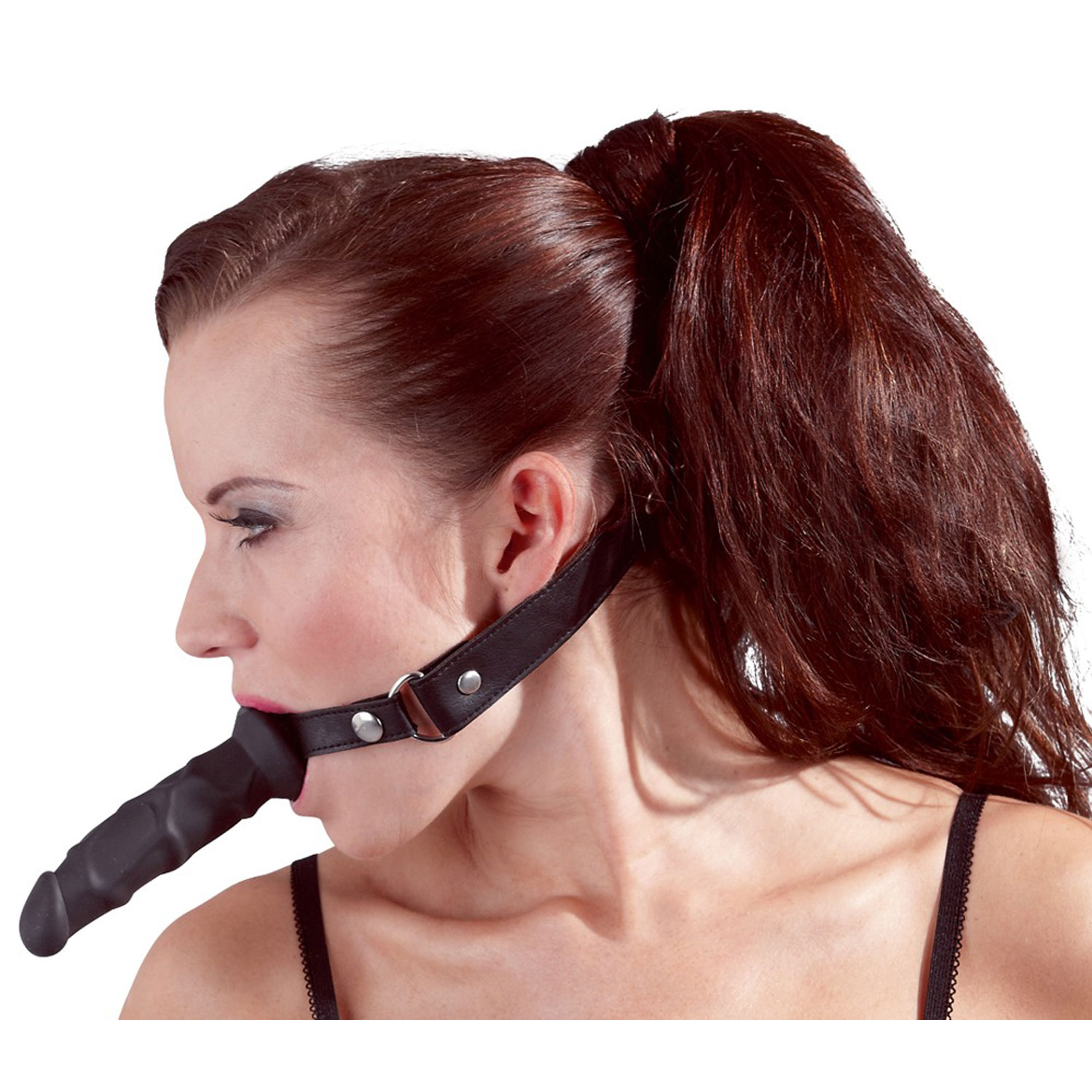  Artikelbild 3 des Artikels “Lederimitat Knebel mit Dildo “