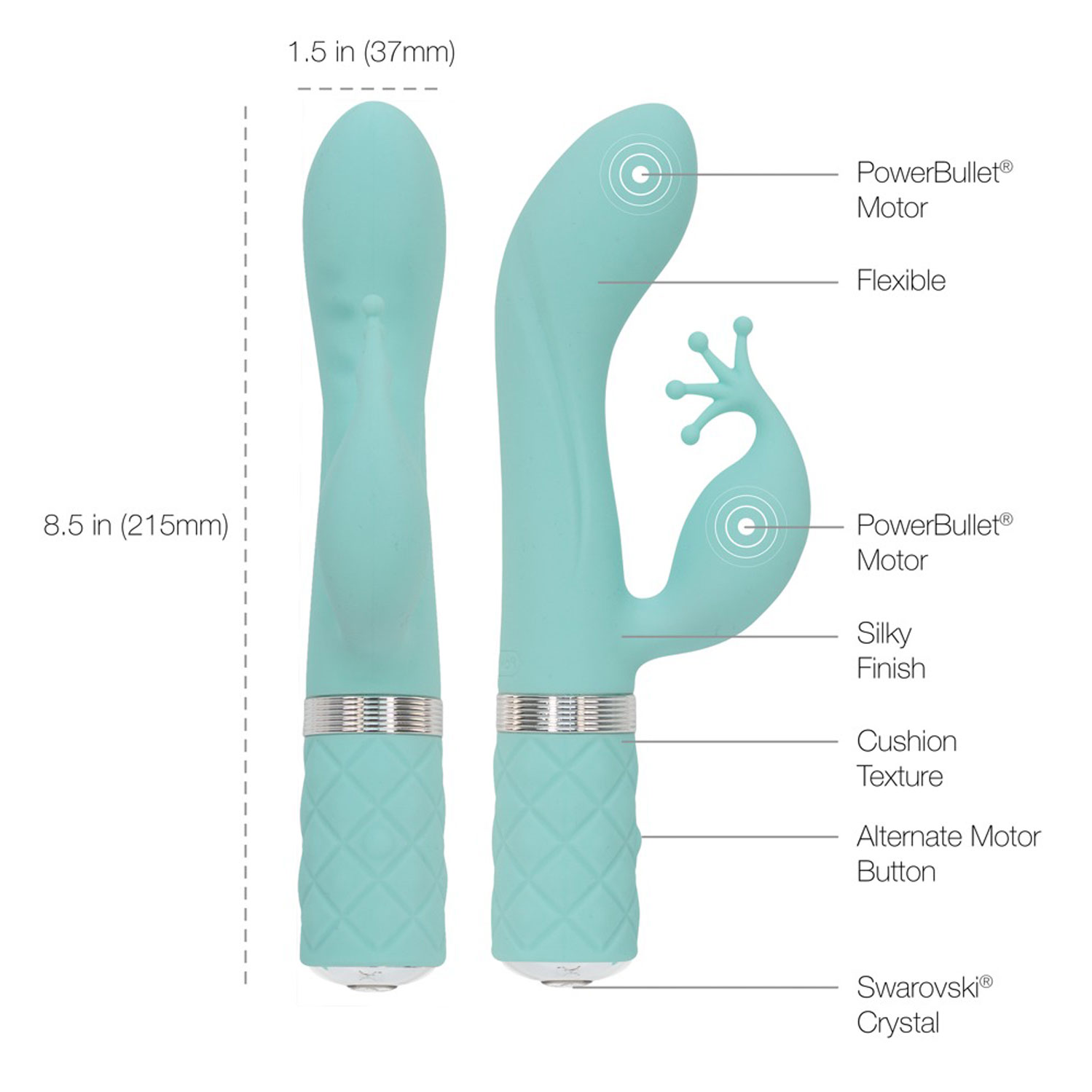  Artikelbild 6 des Artikels “Pillow Talk Kinky teal “
